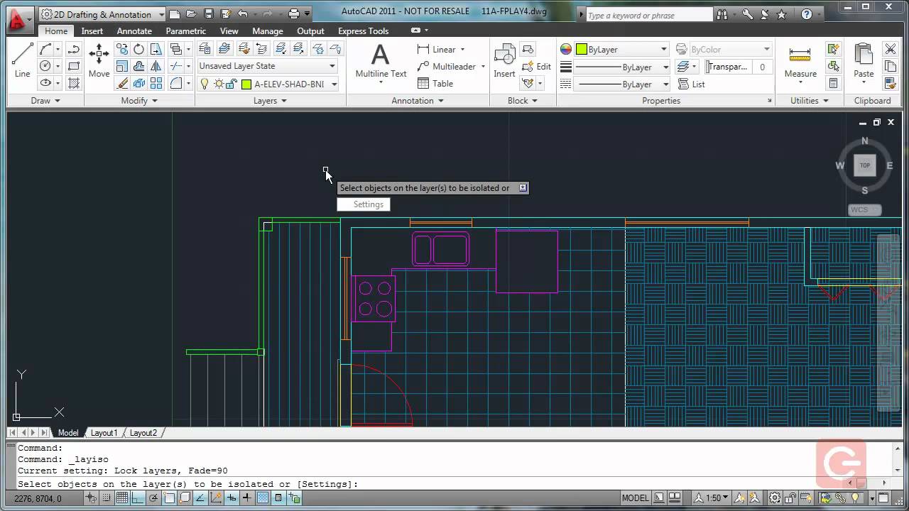 Autocad Isolate Layer Turn Off